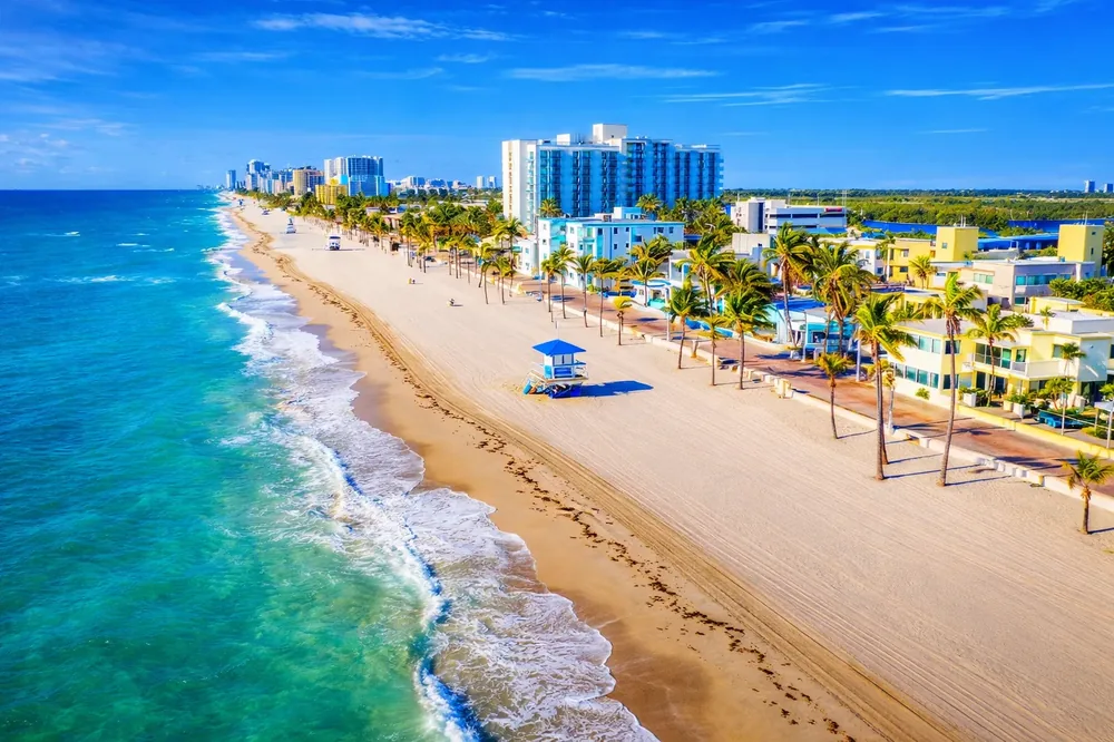 Hollywood Beach aerial view